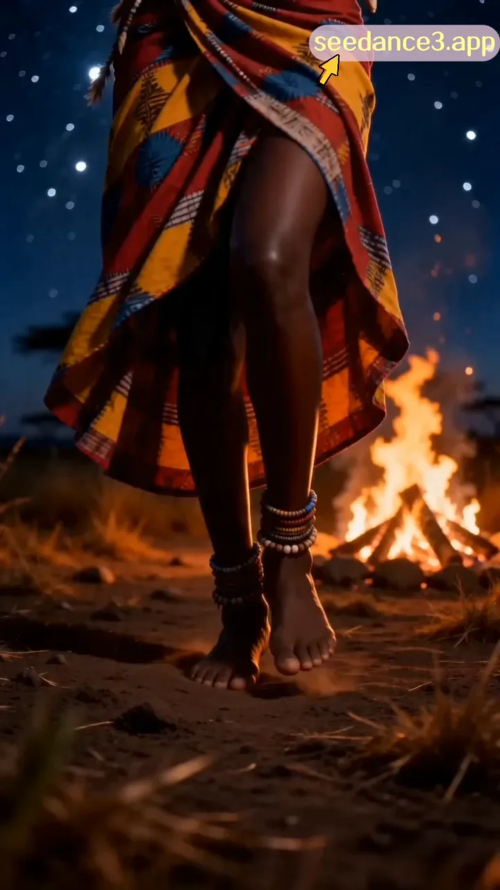 Dancing on the african savannah