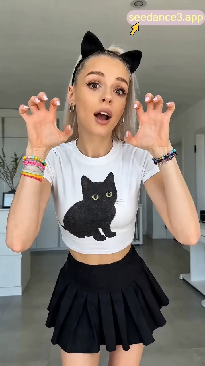 Alien Little Green Cat