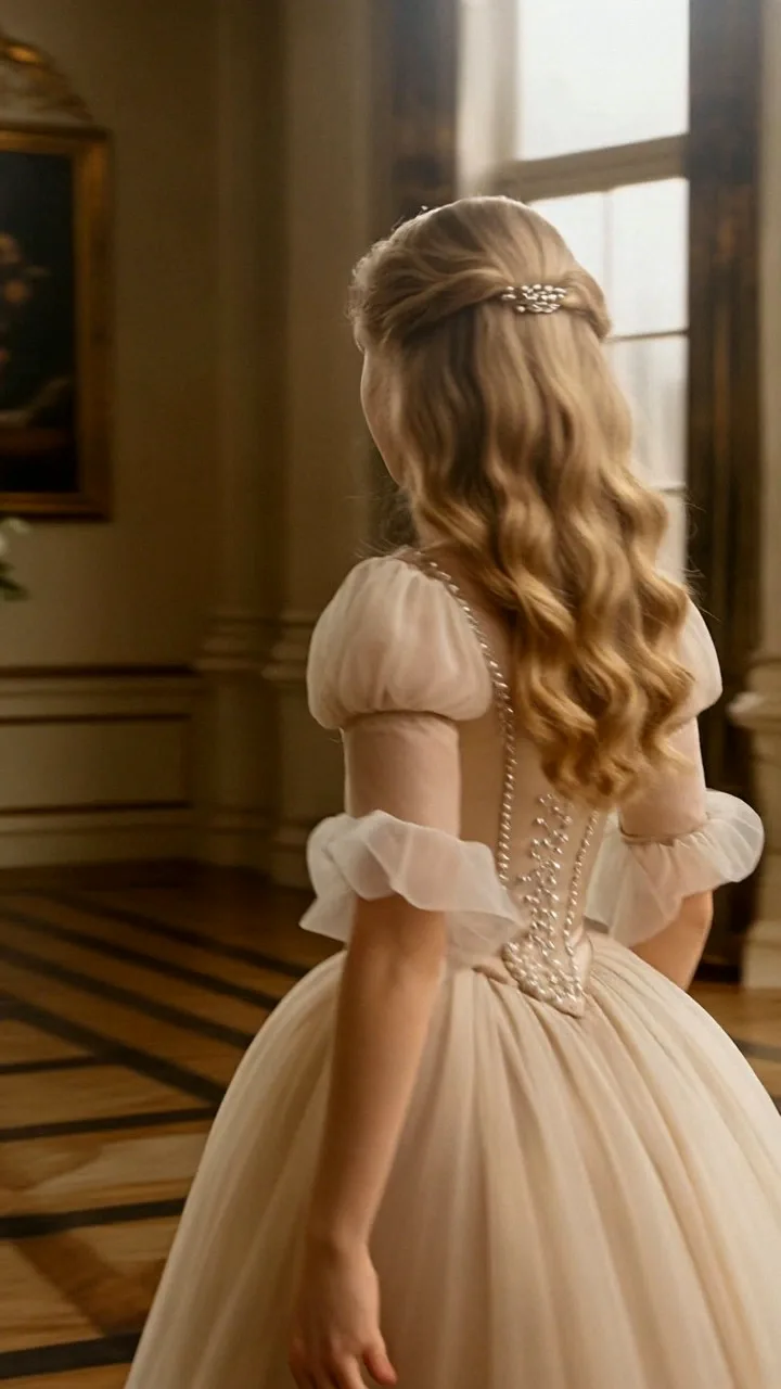 Girl dance in palace